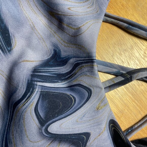 **RELLECIGA** Women’s Strappy Padded Sports Bra Yoga Bra Tops S Grey Stone - Picture 8 of 9